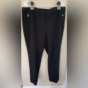 Anne Klein Black Straight Leg Pants, size 14P. EUC